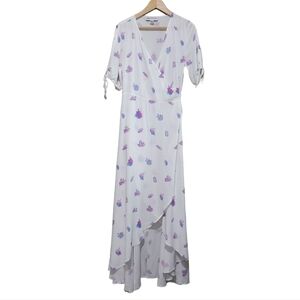 WildFox Crystal Print Shortsleeve Wrap Dress